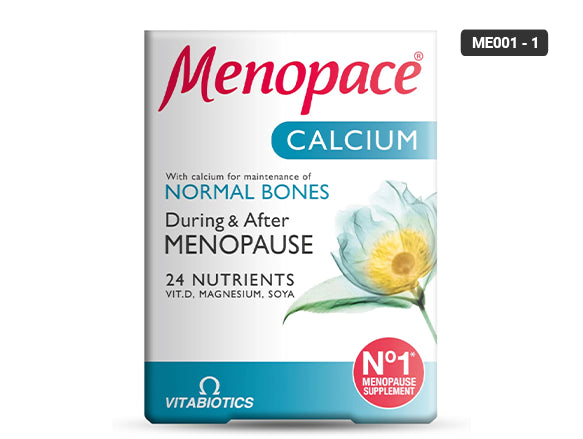 Menopace Calcium 60 Tablets contain calcium, magnesium and vitamin D to support bones and hormones during menopause